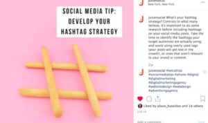 Using Hashtag Strategy on Instagram